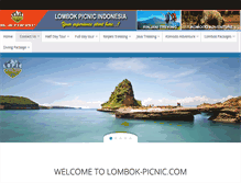 Tablet Screenshot of lombok-picnic.com